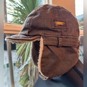 Vintage Stetson Aviator Trapper Hat Adjustable Chin Snap Men’s Size Large/XLarge